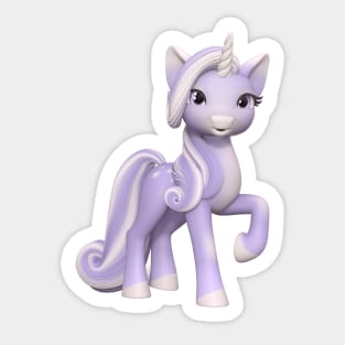 Beautiful Purple Unicorn Sticker